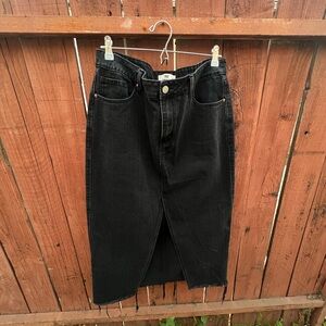 YMI Black Denim Skirt